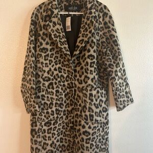 Mark Alan Women's Leopard Print Teddy Jacket